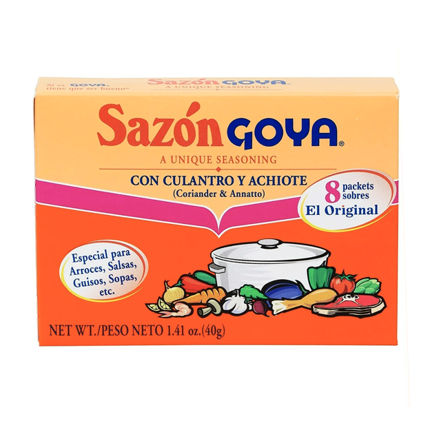 Sazón Goya con Culantro y Achiote