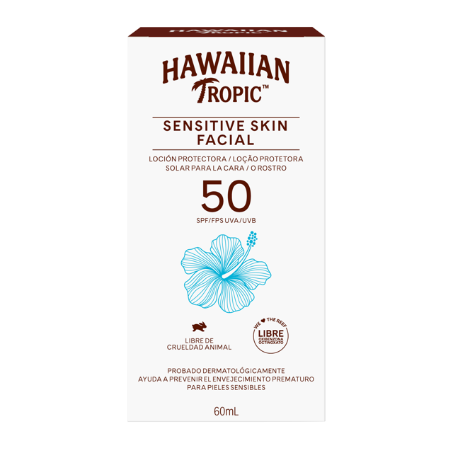 Hawaiian Tropic Sensitive Skin FPS 50