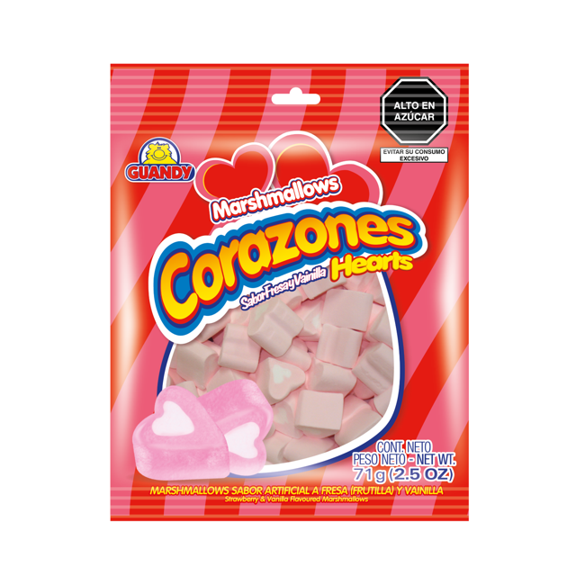 Marshmallows Guandy Corazón