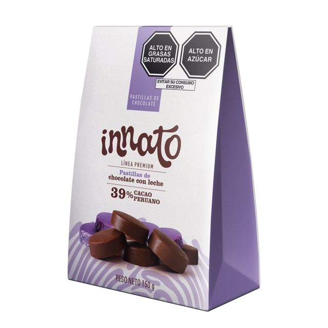 Pastillas de Chocolate con Leche 39% Innato