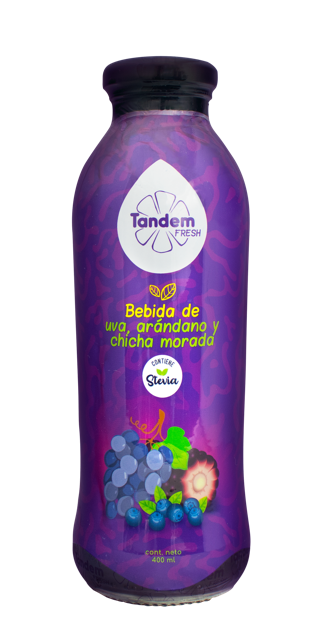 Tandem Fresh Uva, Arándano y Chicha Morada