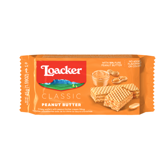 Wafer Loacker Classic Peanut Butter