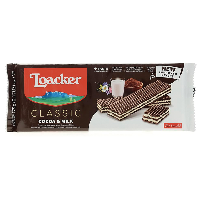 Wafer Loacker Classic Cocoa & Milk