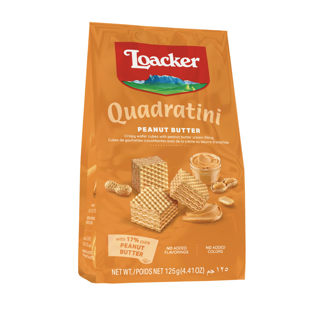 Wafer Loacker Quadratini Peanut Butter