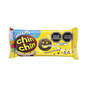 1033941 Galleta Chin Chin Chocoformas x 21 gr. Caja 10 unidades