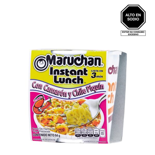 Maruchan de Camarón Picante x 64 gr. Caja x 12 unidades