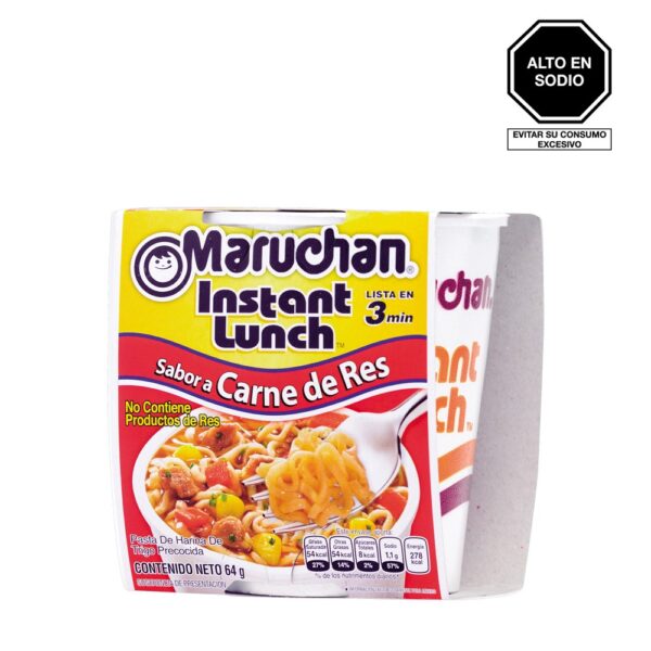 Maruchan de Carne Res x 64 gr. Caja x 12 unidades