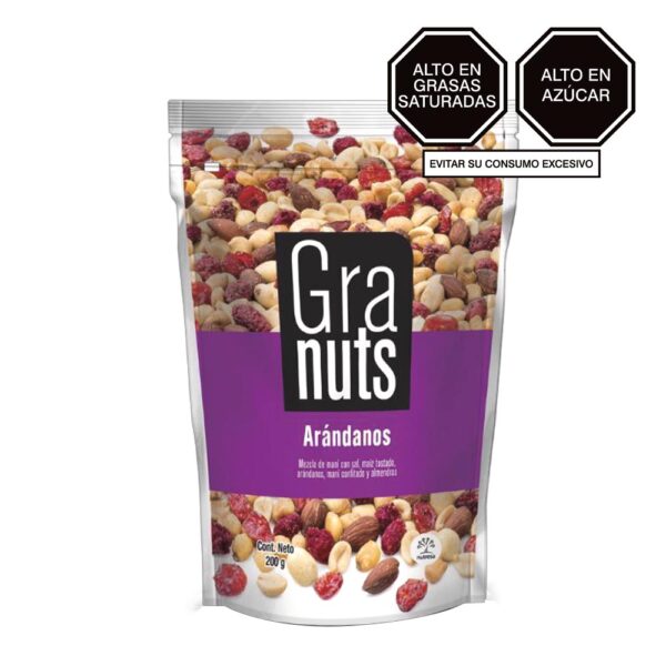 1042077 Granuts Mezcla Arándanos x 200 gr. Caja 18 unidades