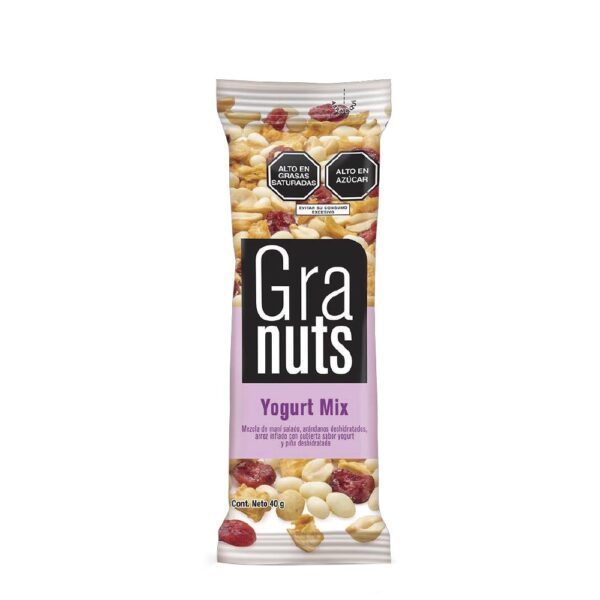 1042466 Granuts Mezcla Yogurt Mix x 40 gr. Display 12 unidades