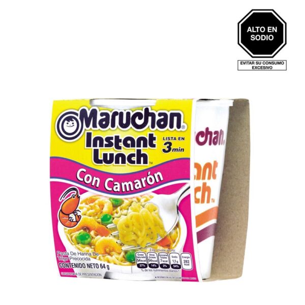 041789001956 Maruchan de Camarón x 64 gr. Caja x 12 unidades